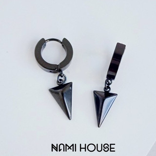 Bông tai hình tam giác chất lượng tốt phụ kiện trang sức unisex style hàn quốc cá tính trend hot tiktok - nami house