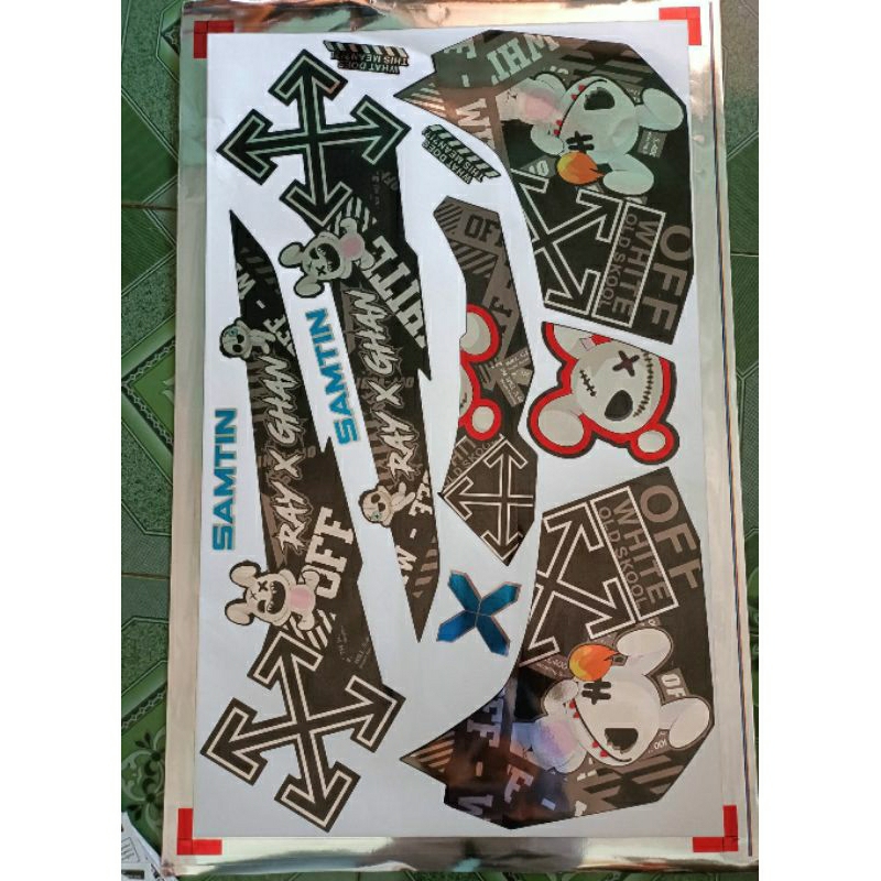 Tem rời crom dán xe ab 2020 xe đen