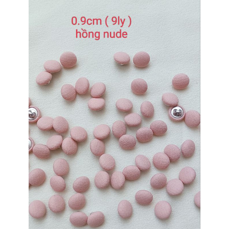 GÓI 50 NÚT BỌC VẢI SIZE 0.9cm