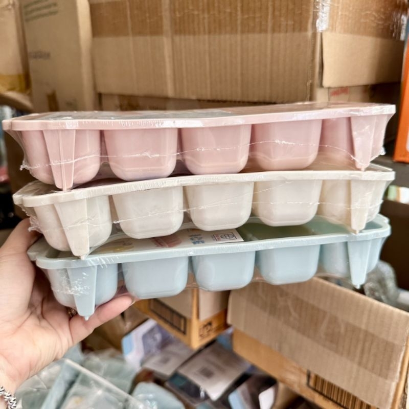 Set 3 khay làm đá tủ lạnh 5 viên Việt Nhật