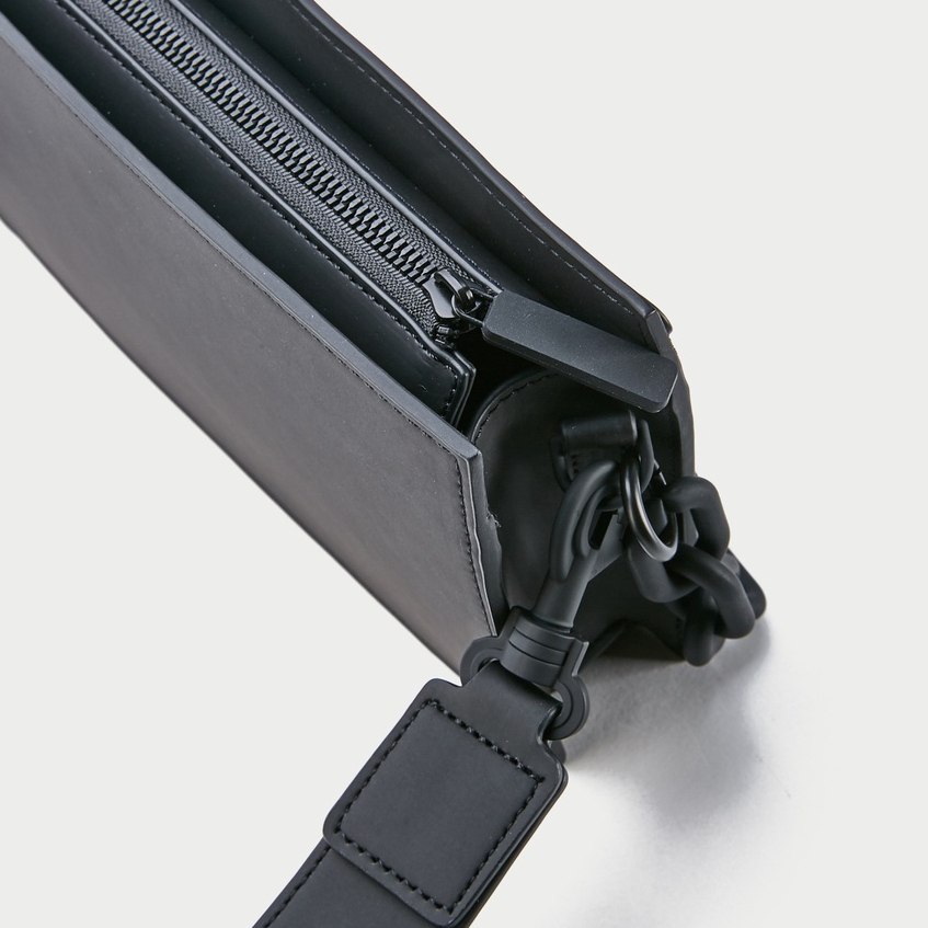 Túi Đeo Chéo Dáng Vuông Nhỏ Pun Shoulder Túi Đeo Vai Unisex Da Pu Kèm Ví Tròn Mini Thời Trang Hàn Quốc Tavi Studio