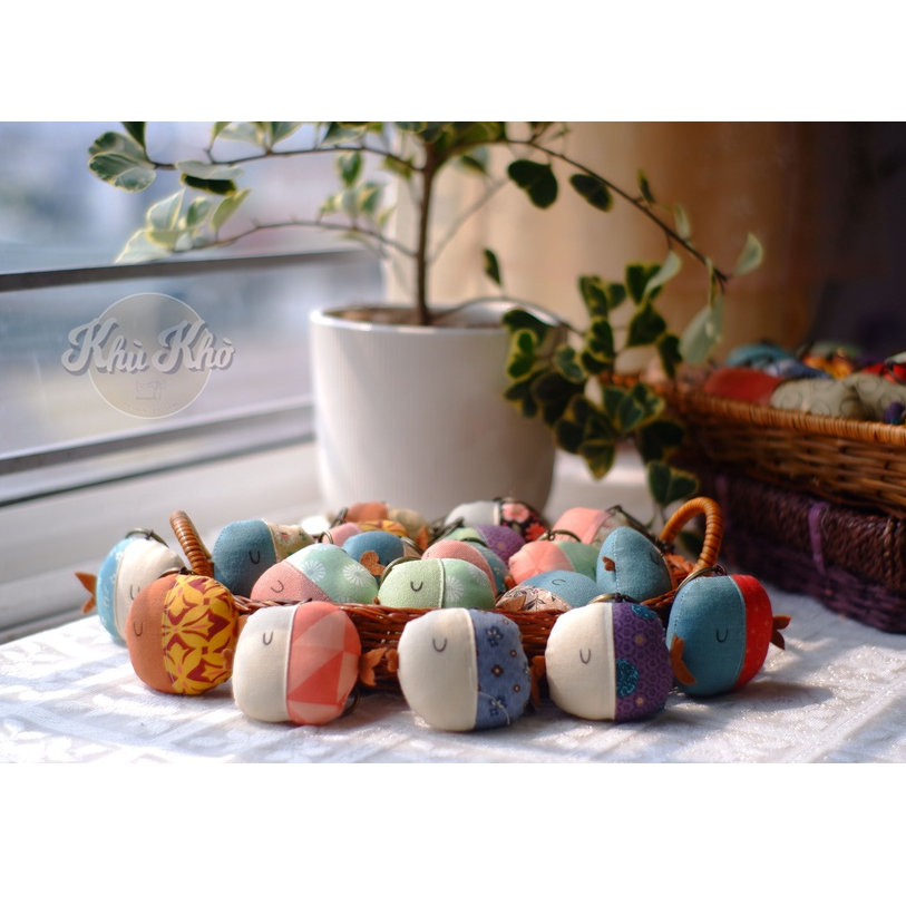 Móc treo chìa khóa thú bông vải handmade ngộ nghĩnh (Các bạn chọn màu inbox shop nhé)