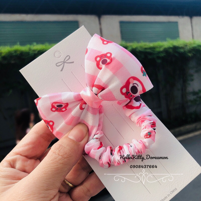 CỘT TÓC NƠ NHÚN GẤU DÂU LOTSO