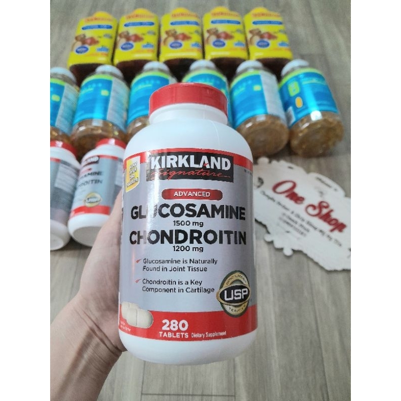 Mẫu mới - Viên uống Glucosamine Chondroitin Kirkland 280 viên của Mỹ