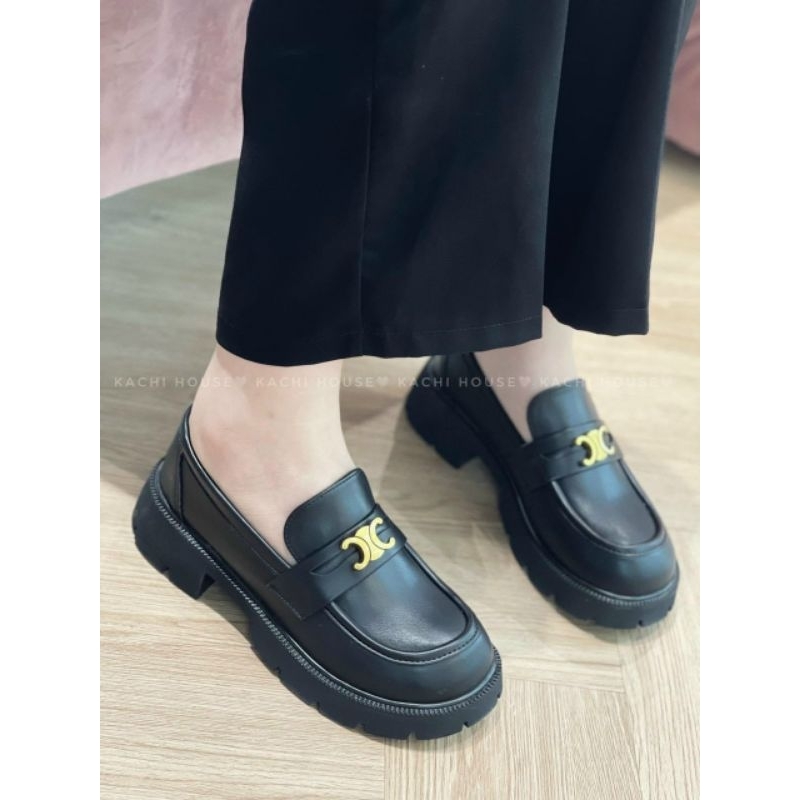 Giày Moca Celine Đế doctor Phong Cách Hàn Quốc