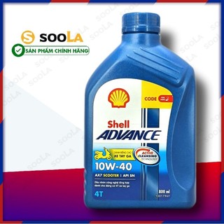 Nhớt xe tay ga shell advance 10w40 0.8l