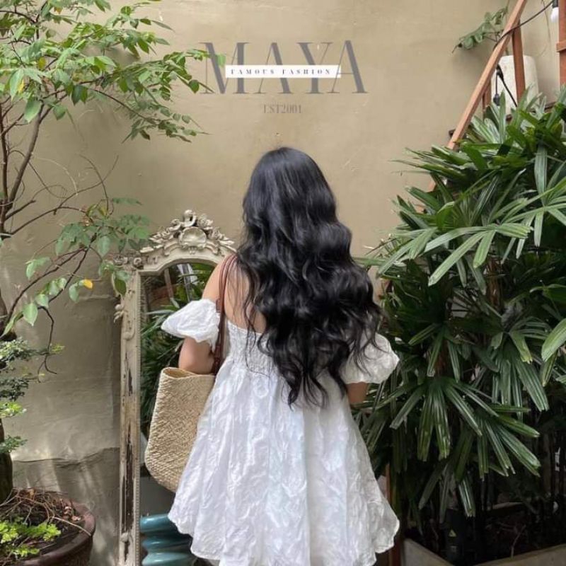 💢Áo trễ vai tơ hoa tay bồng bánh bèo 🌸🌸