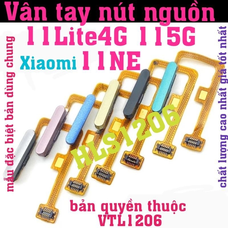 Cảm biến vân tay cho Xiaomi Mi 11 Lite 4G/5G Lite NE chính hãng