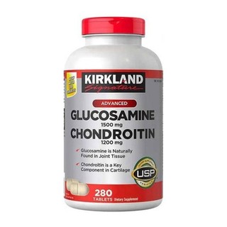 Viên uống Glucosamine Chondroitin Sulfate Kirkland mẫu mới 280 viên - Hỗ Trợ Xương Khớp, Giúp Xương Chắc Khỏe