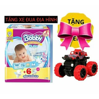🏰HCM🏰 TẶNG ĐUA ĐỊA HÌNH 👉Tã dán Bobby siêu mỏng size S80+4 / M76+6 / M76 / L68+6 / XL62 /XXL56 ( mẫu mới )