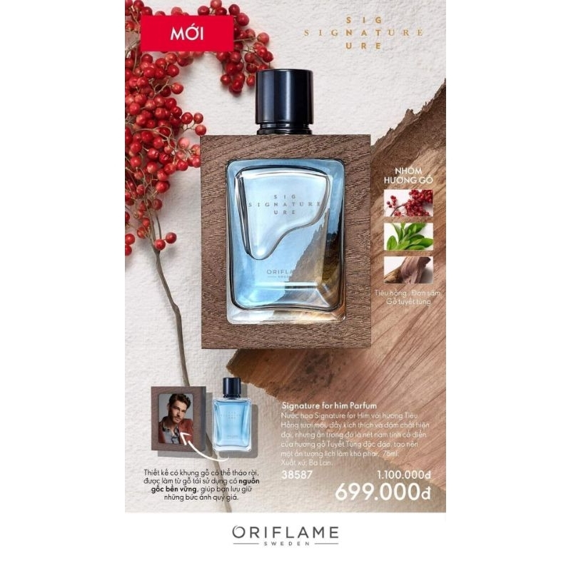 Nước hoa nam Signature size mini 10ML
