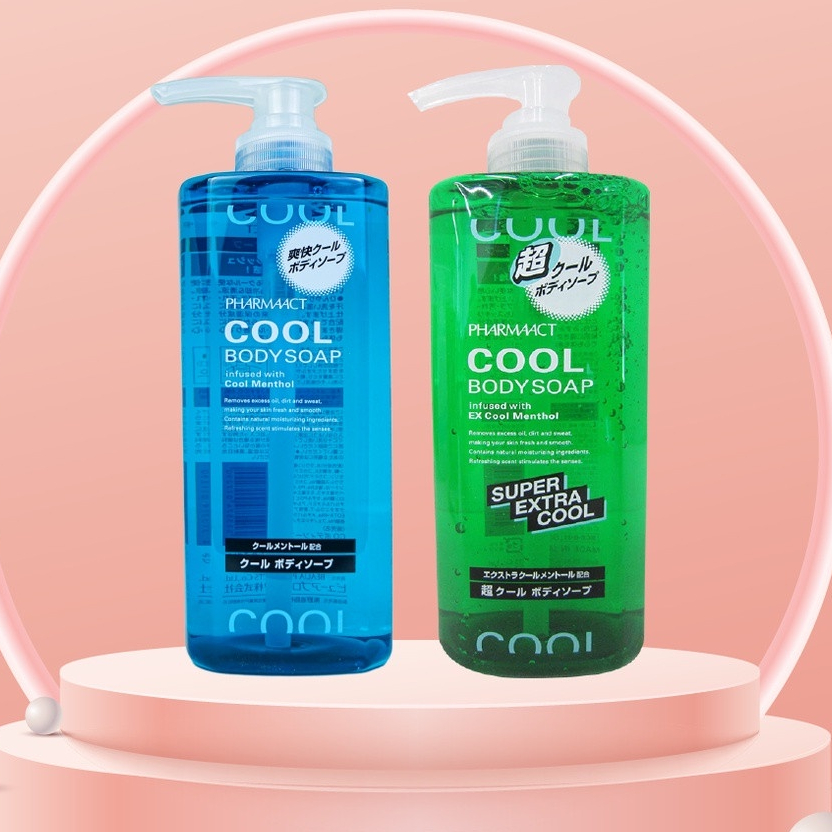 Sữa tắm dành cho nam cool body soap Pharmaact 600ml - Nội Địa Nhật Bản