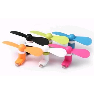 Quạt mini 2 cánh cắm chân điện thoại