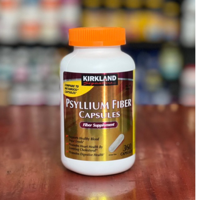 Viên chất xơ Kirkland Psyllium Fiber Capsules fiber supplement 360 viên