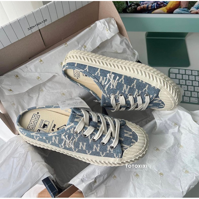 Thanh lý giày mlb màu jean nhạt size 240 auth