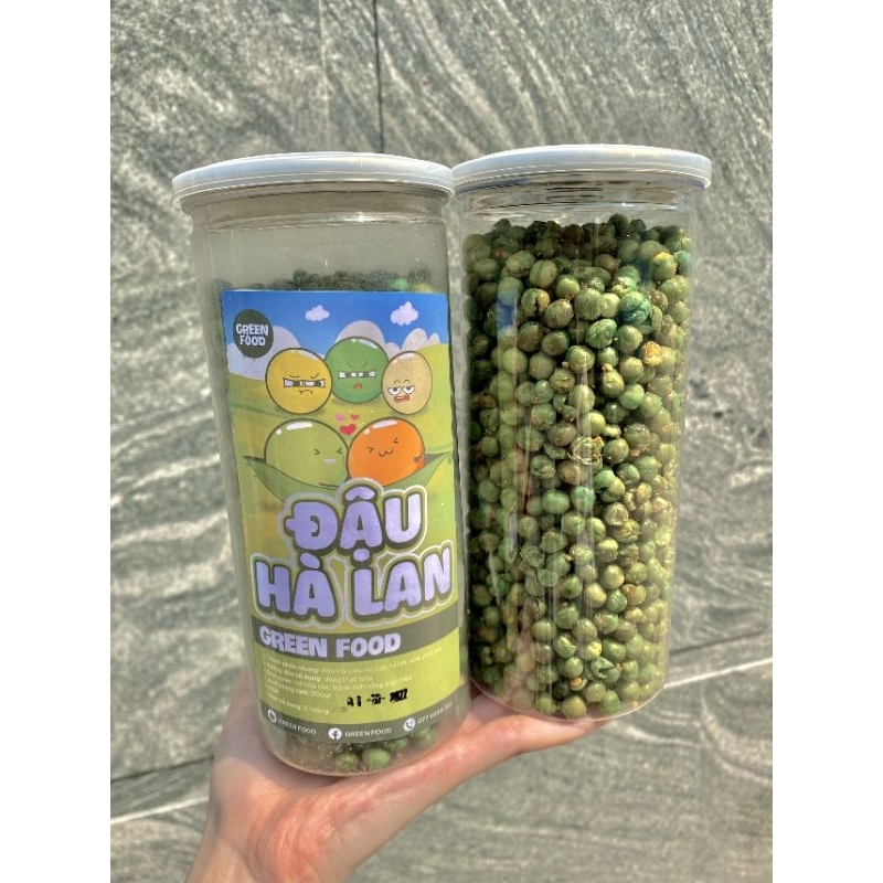 Đậu hà lan tỏi ớt giòn rụm 450gr, càng ăn càng nghiện.