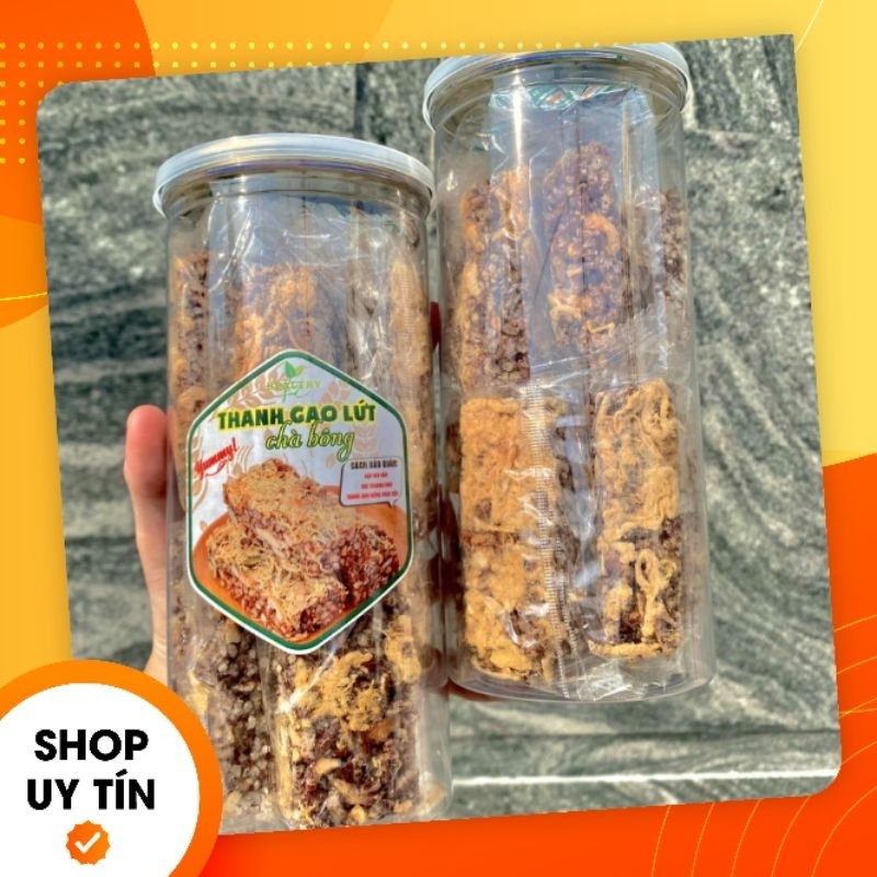Thanh cơm gạo lức hạt dinh dưỡng mix chà bông 320gr bao ngon, giòn, không ngán ( dành cho người giảm cân )