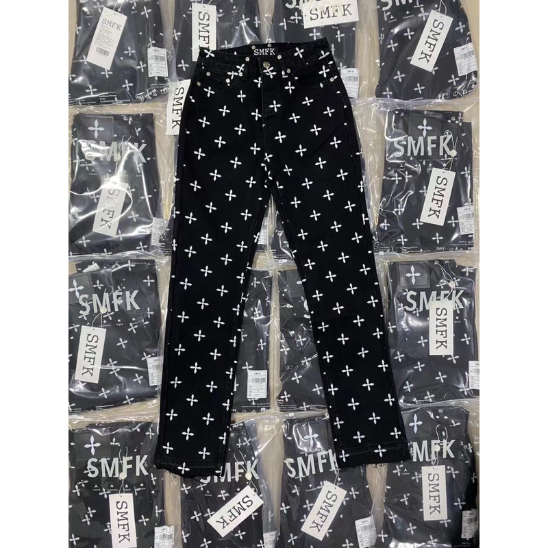 Set đồ denim SMFK màu đen cực chất NewArrrival 2023