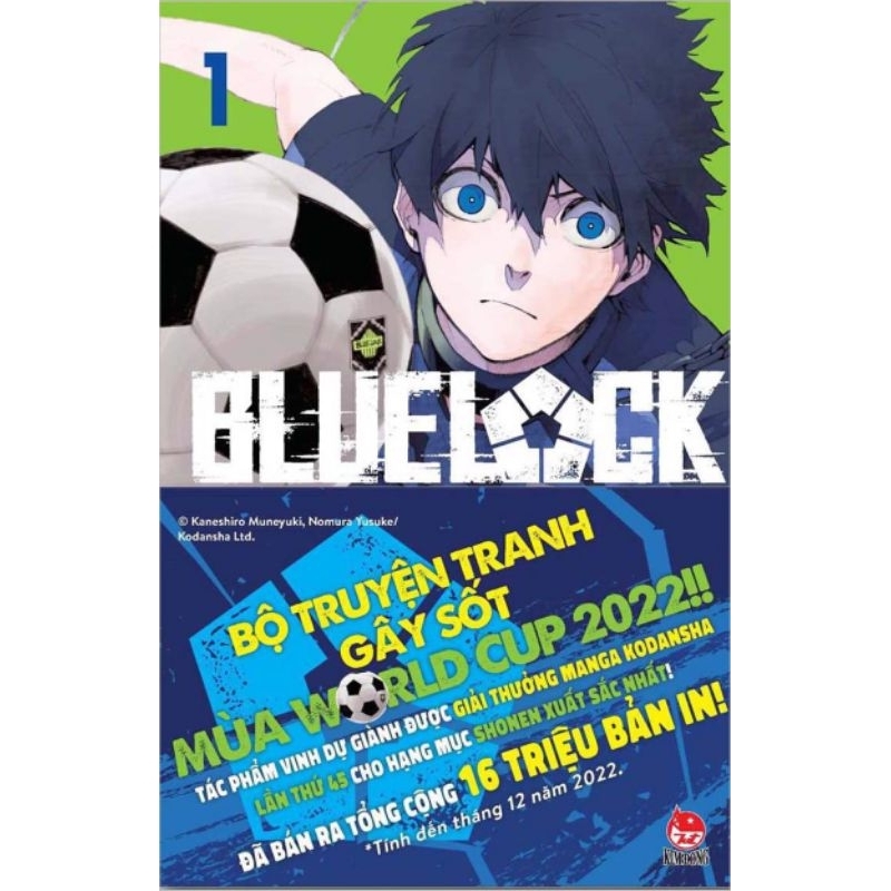 Blue Lock Vol 1 Nguyên Seal (Tặng Postcard PVC và Standee Ivory)