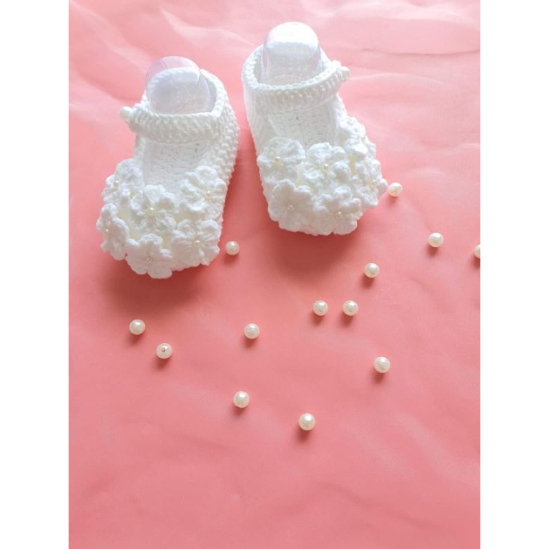 Giày búp bê handmade cho bé  - Giày len handmade cho bé