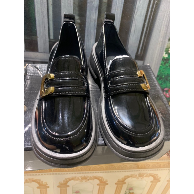 Giày búp bê xuka chữ C da mềm đế êm thời trang cao cấp Giày tiểu thư nữ có độn đế 4cm nhẹ nhàng đi hàng ngày