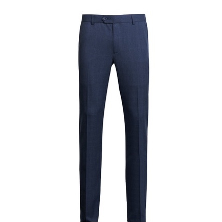 Quần âu owen màu navy kẻ caro slim fit tăng đơ 2 cạp vải nano QST231484