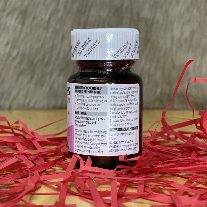Viên uống sắt cho bà bầu Blackmores Pregnancy Iron 30 viên của Úc