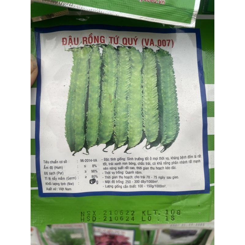 Đậu rồng tứ quý gói 10gram