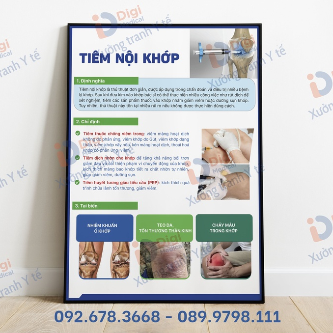 (Tranh Decal) Tranh Tiêm Nội Khớp