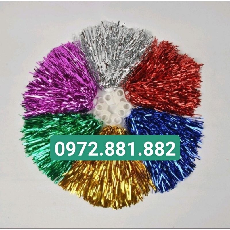 Bông tua cổ vũ 6 màu