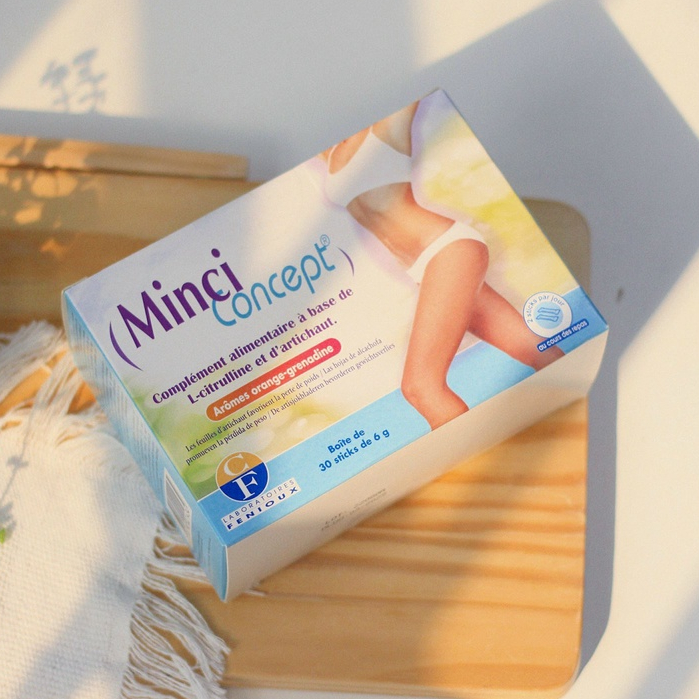 Giảm cân Minci Concept, Pháp (30 gói) giảm mỡ bụng eo đùi cho phụ nữ an toàn, không gây mệt mỏi, mất nước