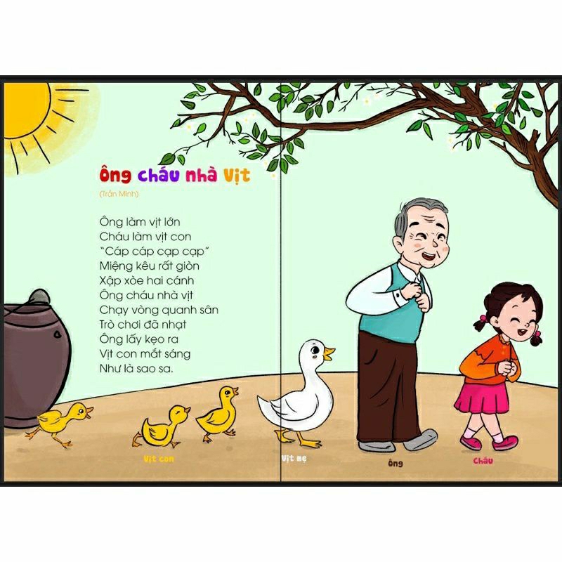 Sách - Thơ Học Nói Cho Bé (Bìa Cứng )