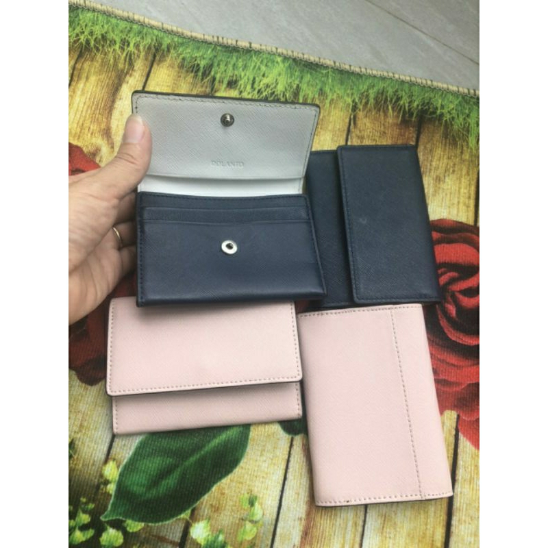 Bóp ví nữ da bò dập vân