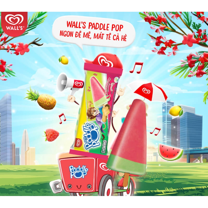 Kem que dưa hấu Paddle Pop cây 62g