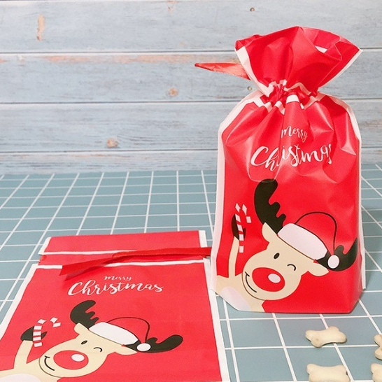 Set 50 bao đựng bánh kẹo, túi gập miệng và mẫu túi dây nơ buộc siêu dễ thương-túi đẹp giá rẻ