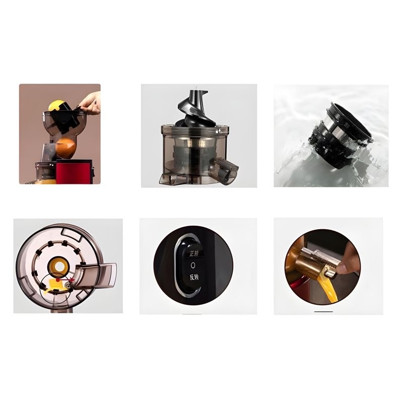 Máy Ép Chậm Trái Cây Hoa Quả SAVTM JE35, Công Suất Lớn 250W