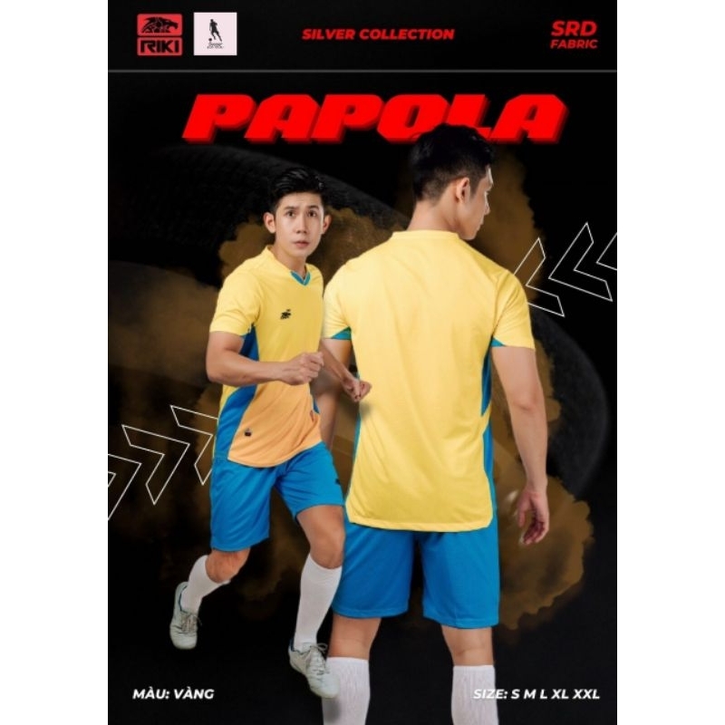 BỘ QUẦN ÁO BÓNG ĐÁ RIKI PAPOLA ( HỖ TRỢ IN ẤN)
