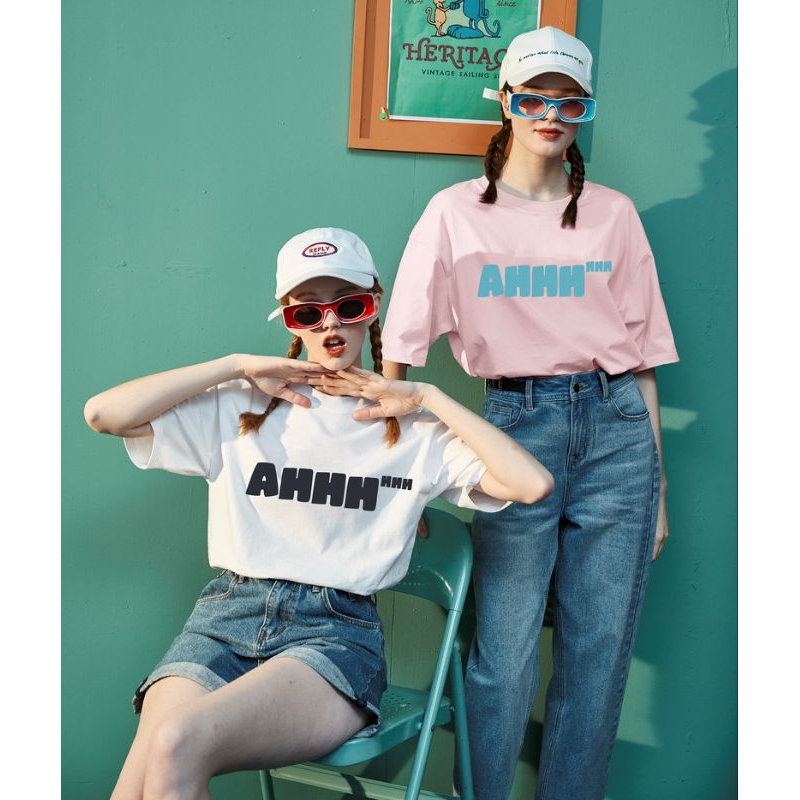 Áo thun nữ cổ tròn in chữ kiểu dáng basic hàng đẹp giá tốt chất cotton cao cấp dày dặn thoáng mát hot hit