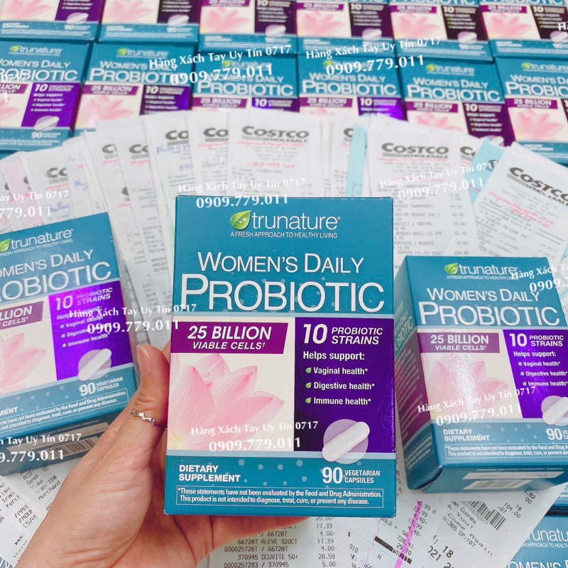 Men vi sinh cho phụ nữ Women's Daily Probiotic Trunature Mỹ bảo vệ tiết niệu khử mùi 90v