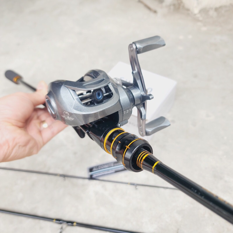 Bộ cần lure Bóng Đêm FishingFans 2 ngọn M/MH (kèm máy SW siêu mượt )