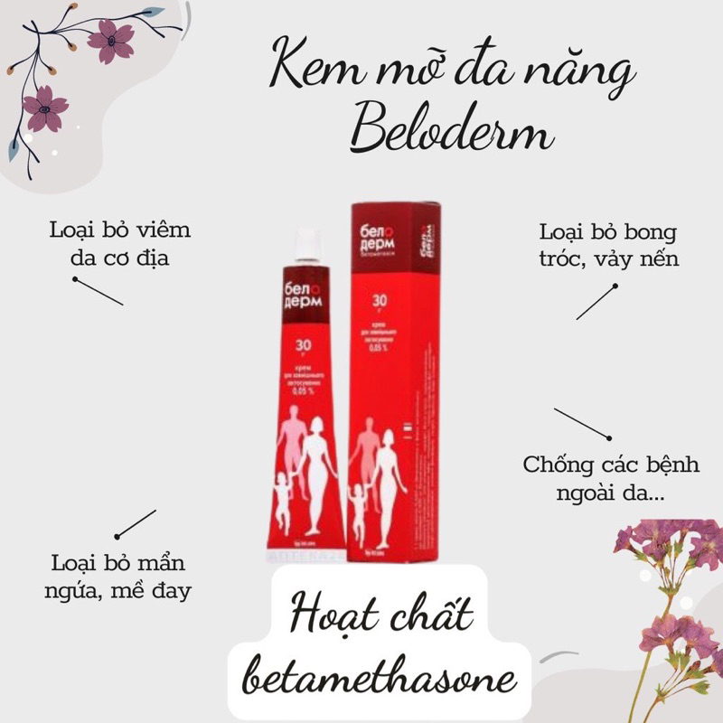 Ngứa vàng Belosalic Nga viêm da cơ địa