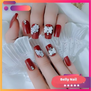 Bộ 24 móng tay giả kèm keo belly Nail nail giả mong tay gia mong gia
