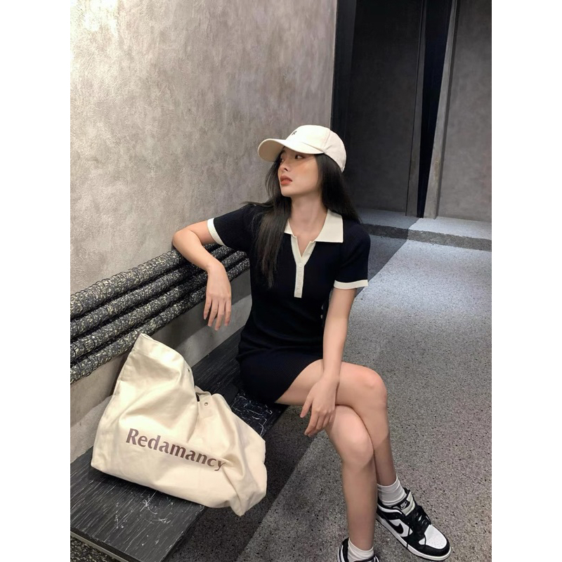 Đầm Body Phối Cổ Polo