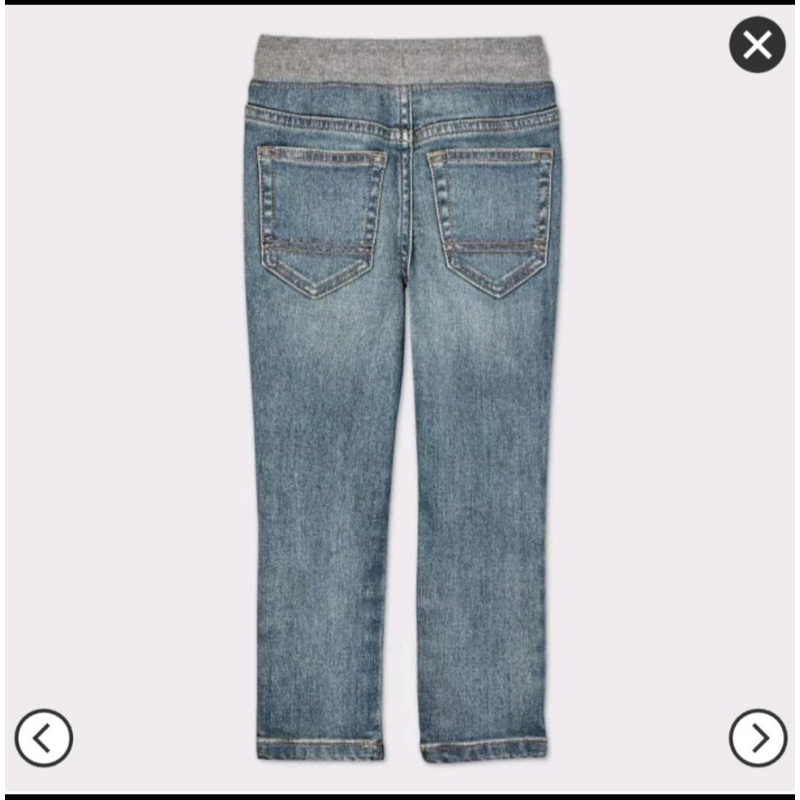 XD- Quần jeans phối cạp thun size 12m-5y