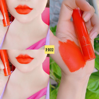 [ Màu Son Cam đỏ ] Son lì không chì mềm mịn( tặng dưỡng môi khi mua 3 son )