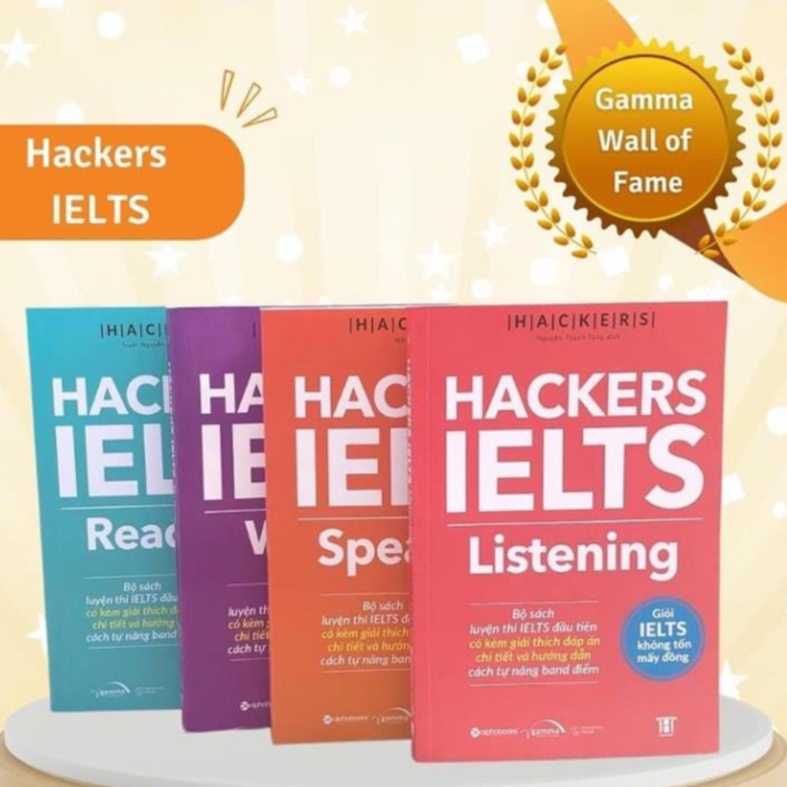 Sách Combo Hackers IELTS (Bộ 4 Cuốn) - AlphaBooks