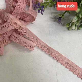 Ren thun viền , phụ liệu may vá  , size 1  cm( dây 10 mét)