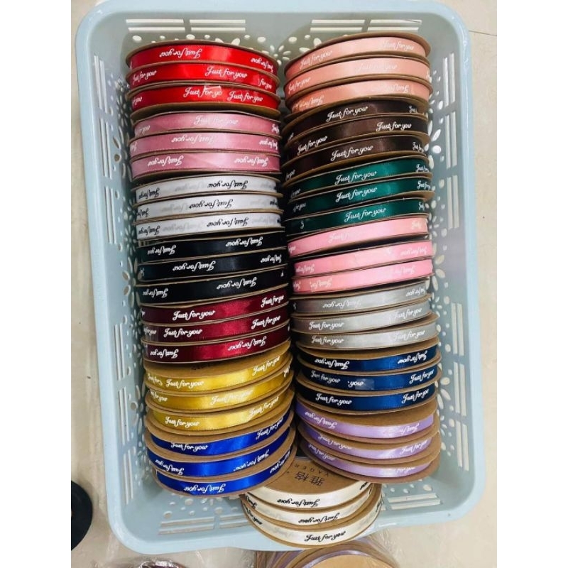 Ruy băng chữ khổ 1cm- 2cm -2,5cm