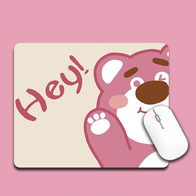 Miếng lót chuột / Bàn di chuột chống trượt hình Gấu Dâu Losto siêu hot - LC Ladykiller