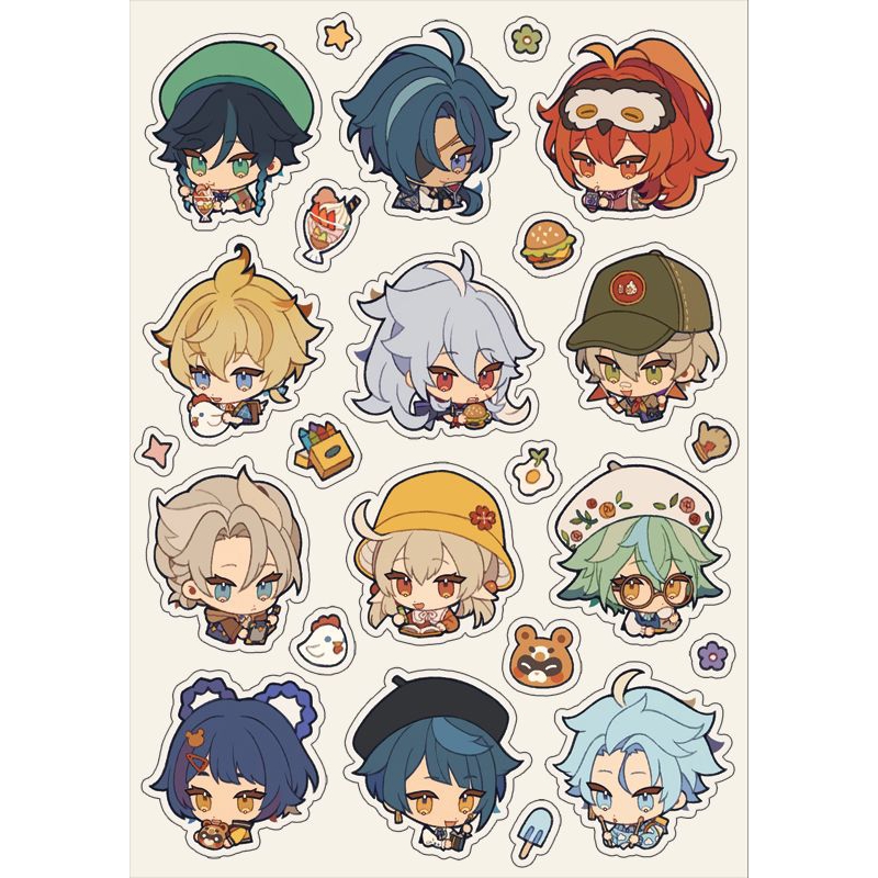 Set sticker Genshin Impact mùa hè
